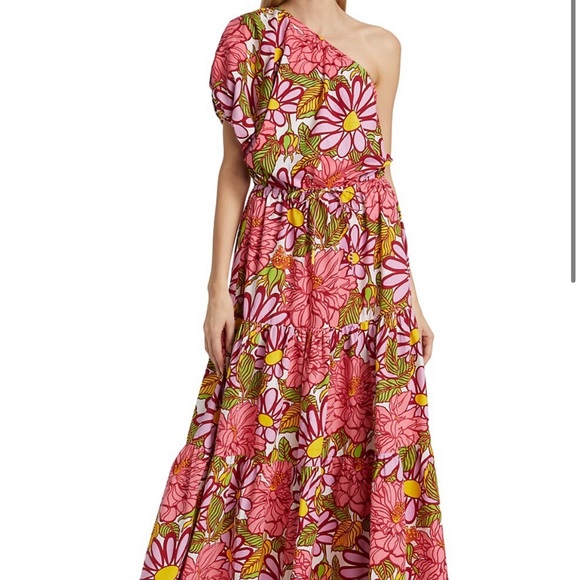 Size Medium SWF Shopbop one shoulder floral maxi. Stunning! - Picture 3 of 3